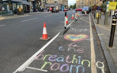 Narrow Cycle Lane Defenders installed in Edinburgh