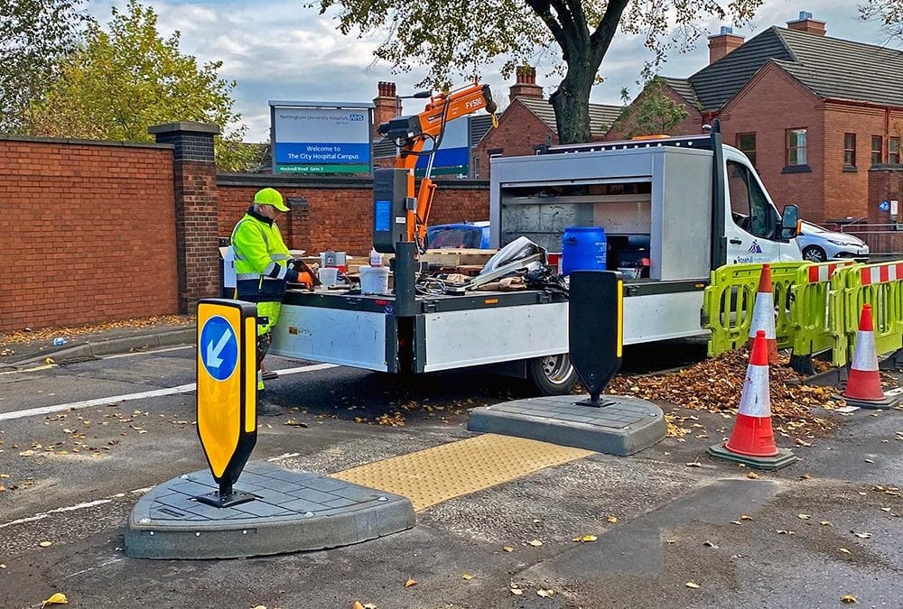 A new Pedestrian Refuge for Nottingham