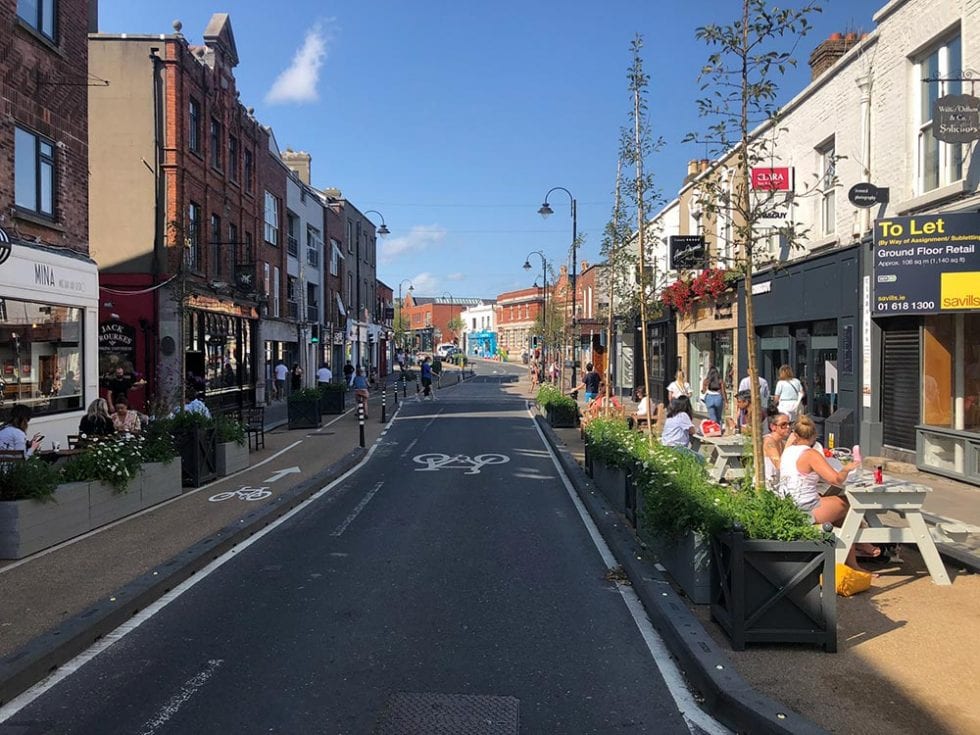 Enge Radwegverteidiger In Dublin Im Einsatz Rosehill Highways narrow-cycle-lane-defenders-installed-in-edinburgh-rosehill-highways