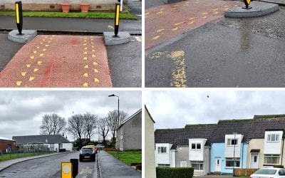 Traffic Island Pinch Points in Scotland