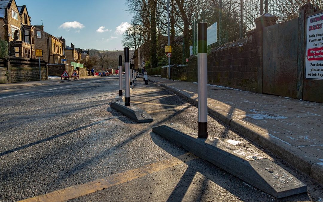 Narrow Cycle Lane Defenders Installed In Todmorden