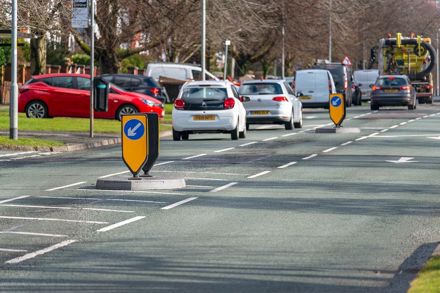 Traffic Islands Installed In Chadderton, Oldham - Rosehill Highways