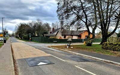 Speed Cushions Used As Traffic-calming Measure In Perth, Scotland