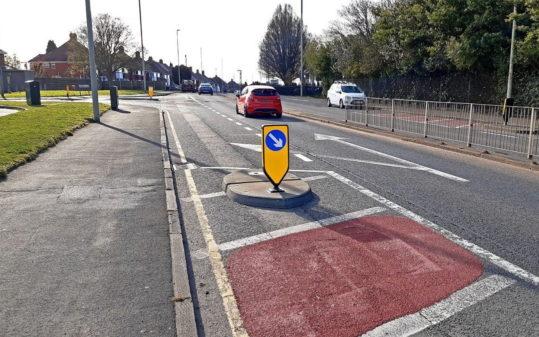 Traffic Islands Installed On Kent Road In Halesowen