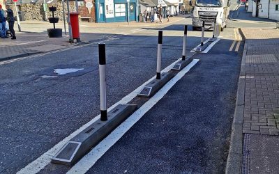 New Cycle Lane In Llangollen, North Wales