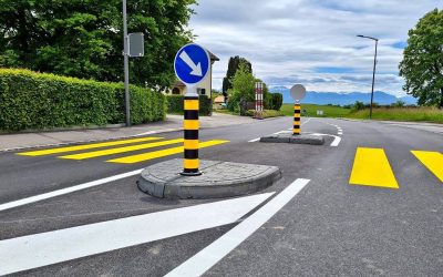 New Pedestrian Refuge Point In Switzerland