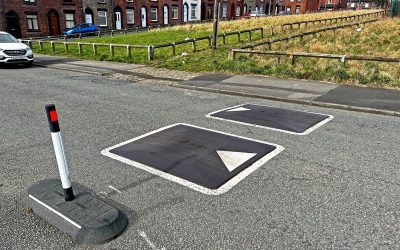 One-Piece Speed Cushions On Prince Charlie Street In Oldham.