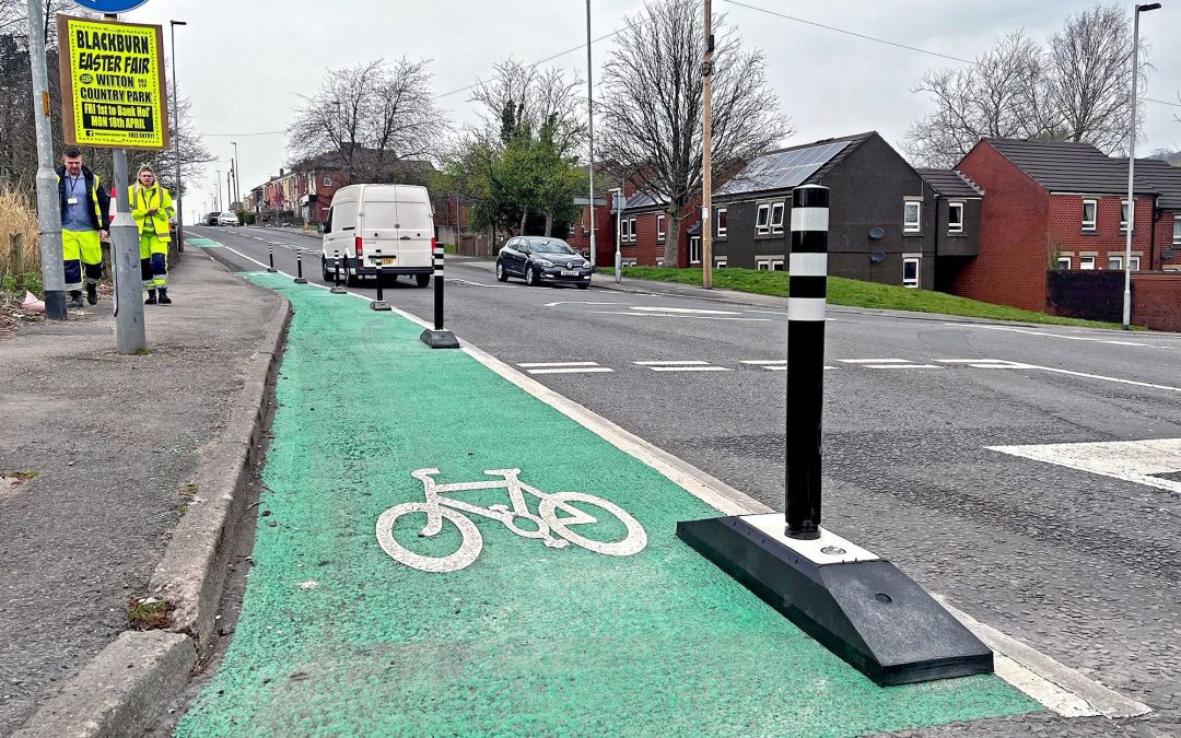 Blackburn Cycle Lane Installation Using Our NCLD Lite.