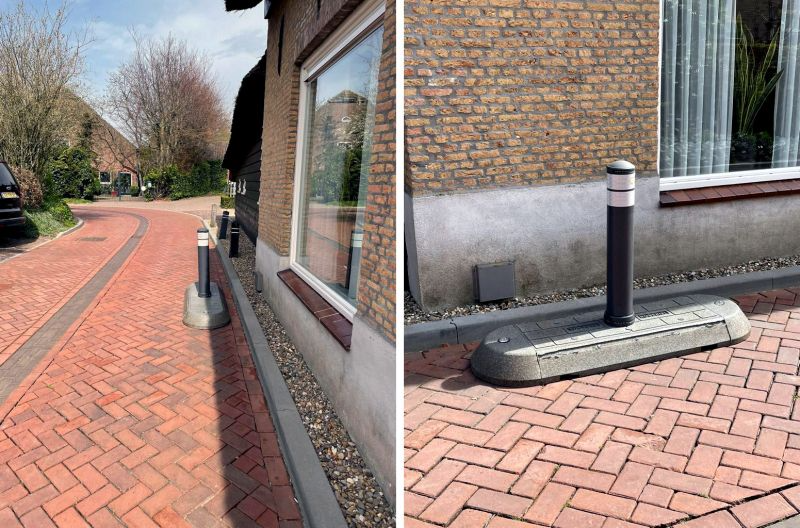 Lane Separators Installed In The Netherlands