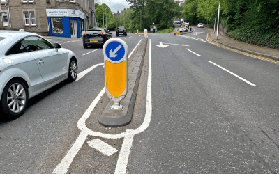 Lane Separators Installed In Dundee.