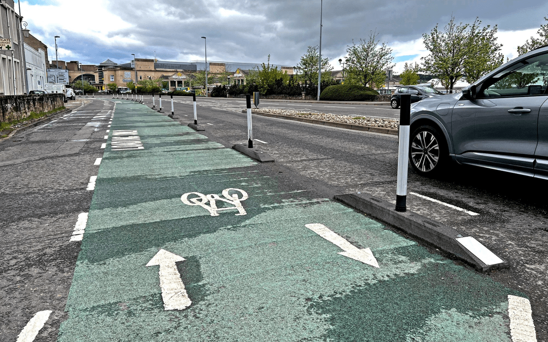 Inverness, Narrow Cycle Lane Defenders.