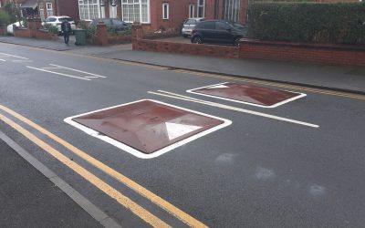 One-Piece Speed Cushions Installed In Oldham