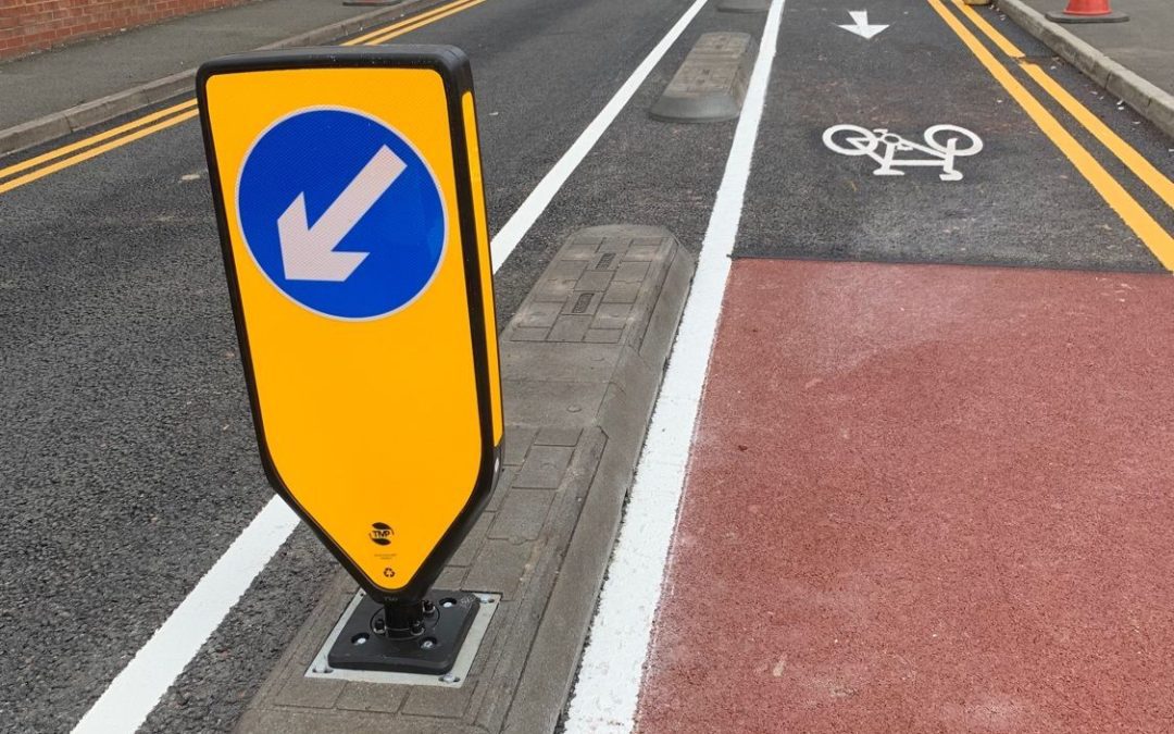 Dedicated Cycle Lane Along Delamere Street, Crewe