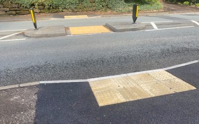 Pedestrian Crossing On Dunham Road In Bowdon, Greater Manchester