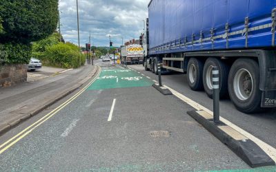 New Double-Lane Cycle Route On The A619, Chesterfield